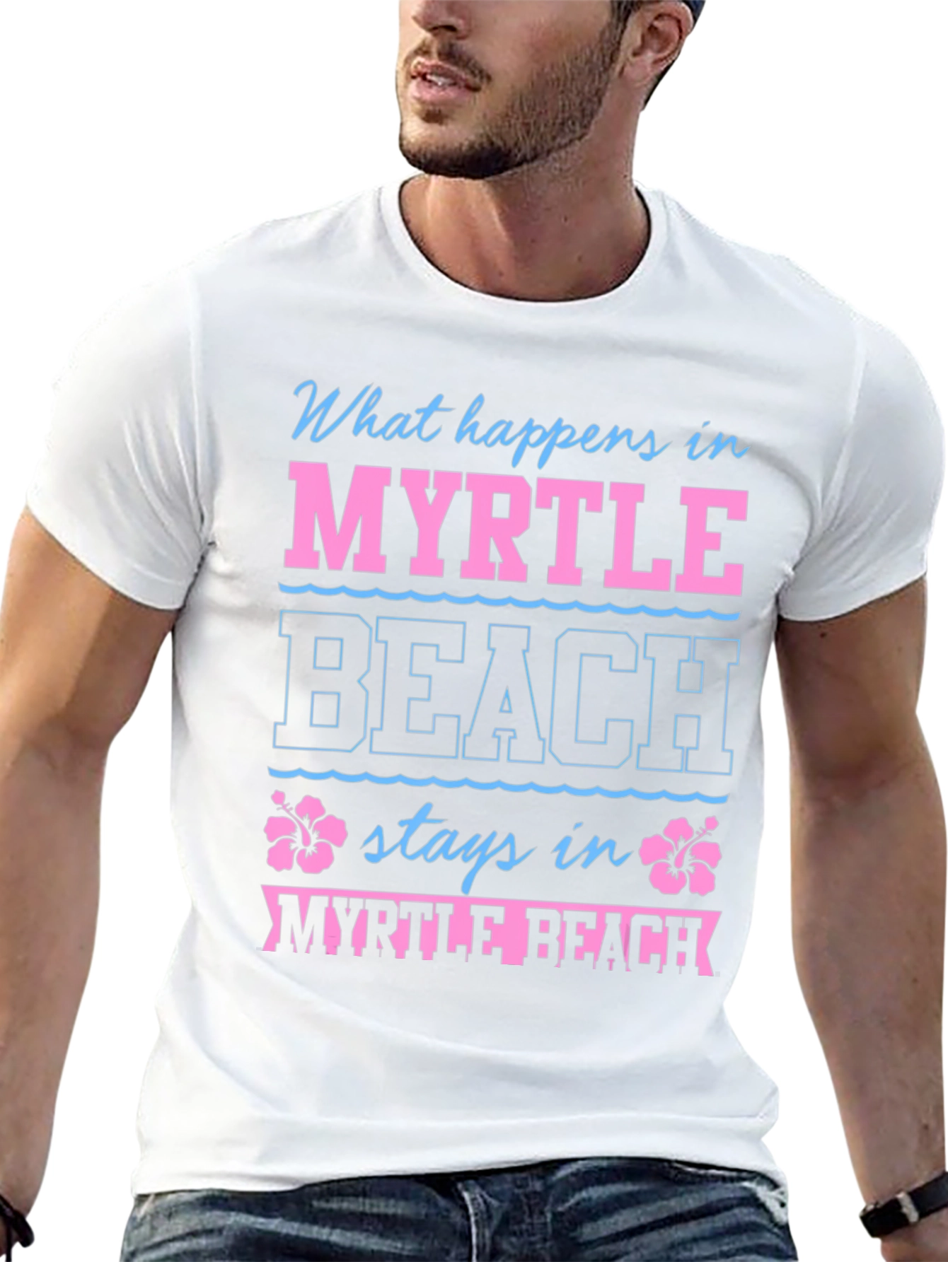 Myrtle Beach Vacation T-Shirt - What Happens Stays Here