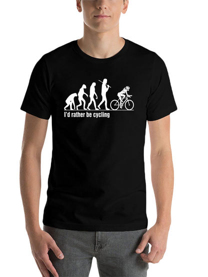 Evolution of Cyclist Graphic T-Shirt