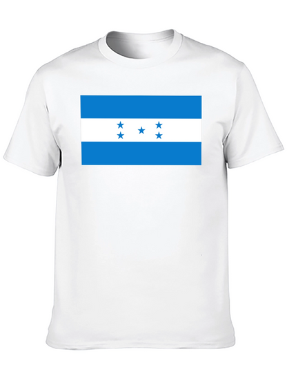 Honduras Flag Graphic Tee - Black T-Shirt