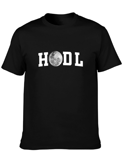 HODL Moon Graphic T-Shirt - Crypto Investor Tee