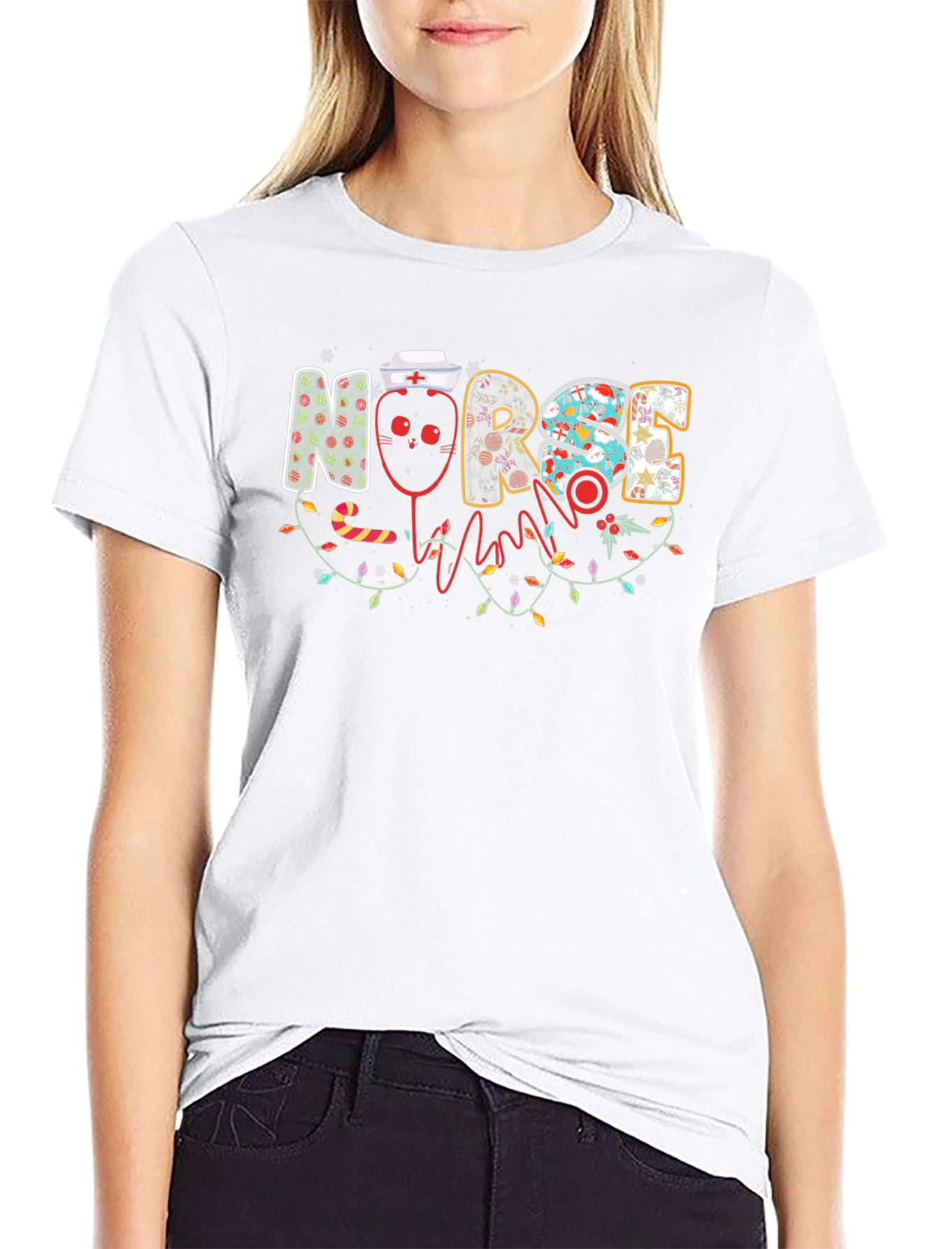 Festive Christmas Nurse T-Shirt