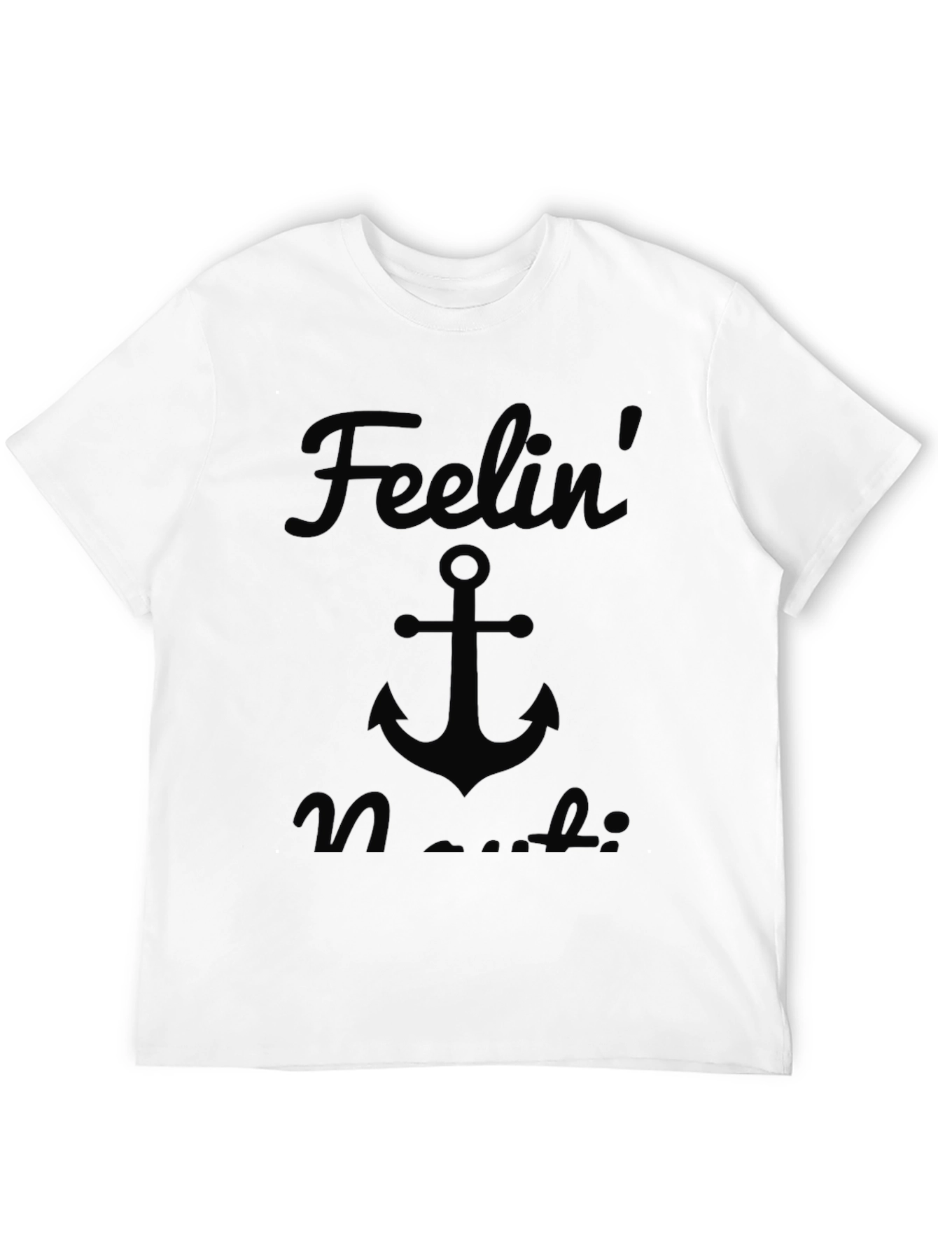 Feelin Nautical Graphic T-Shirt - Mens Black Tee