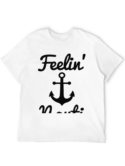 Feelin Nautical Graphic T-Shirt - Mens Black Tee
