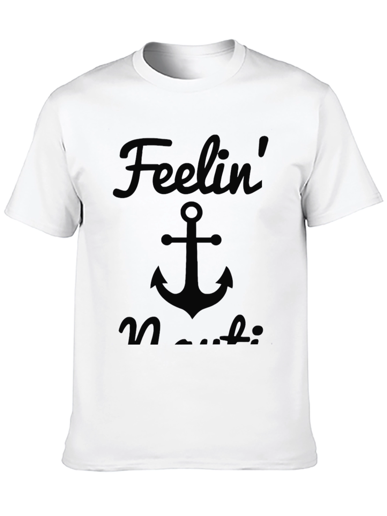 Feelin Nautical Graphic T-Shirt - Mens Black Tee