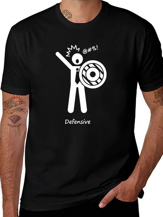 Defensive Stick Figure T-Shirt