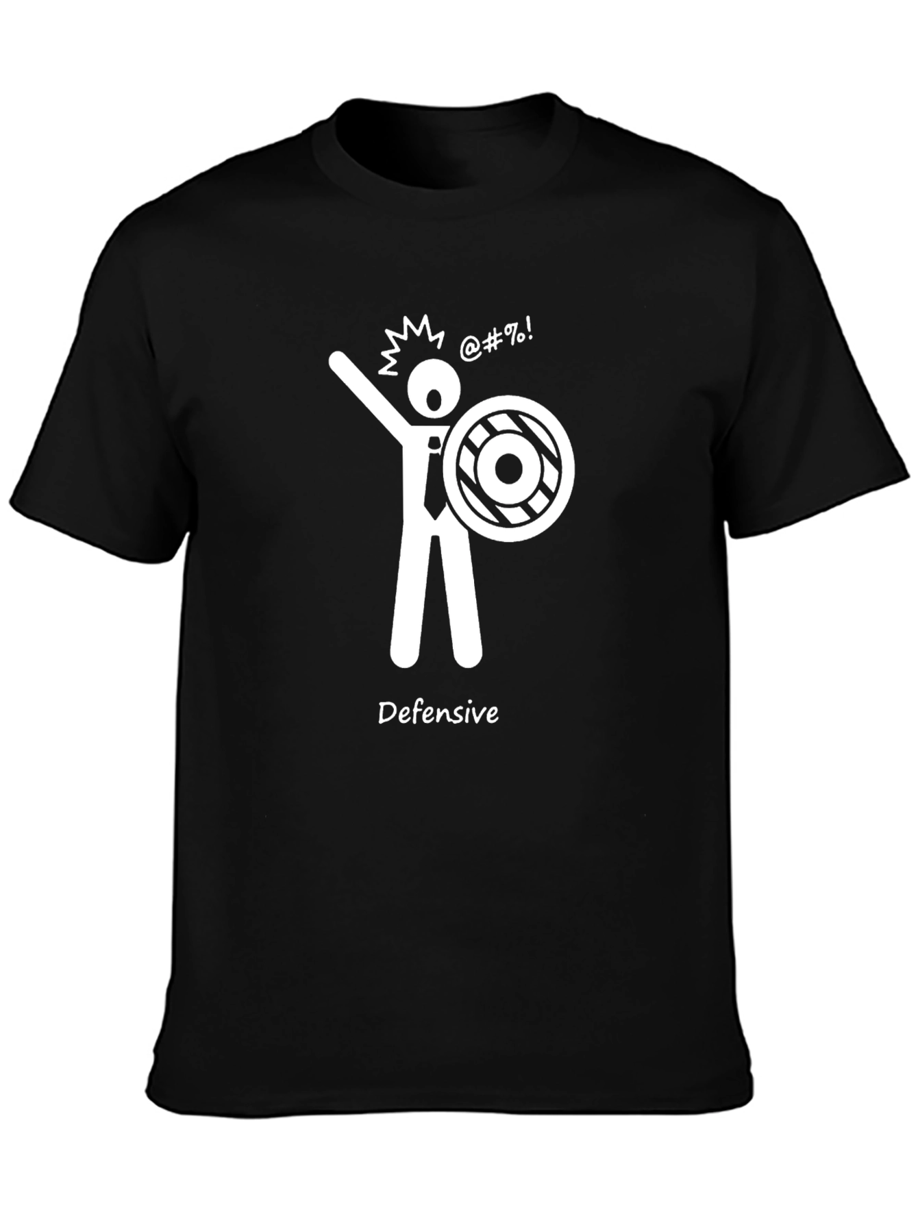 Defensive Stick Figure T-Shirt