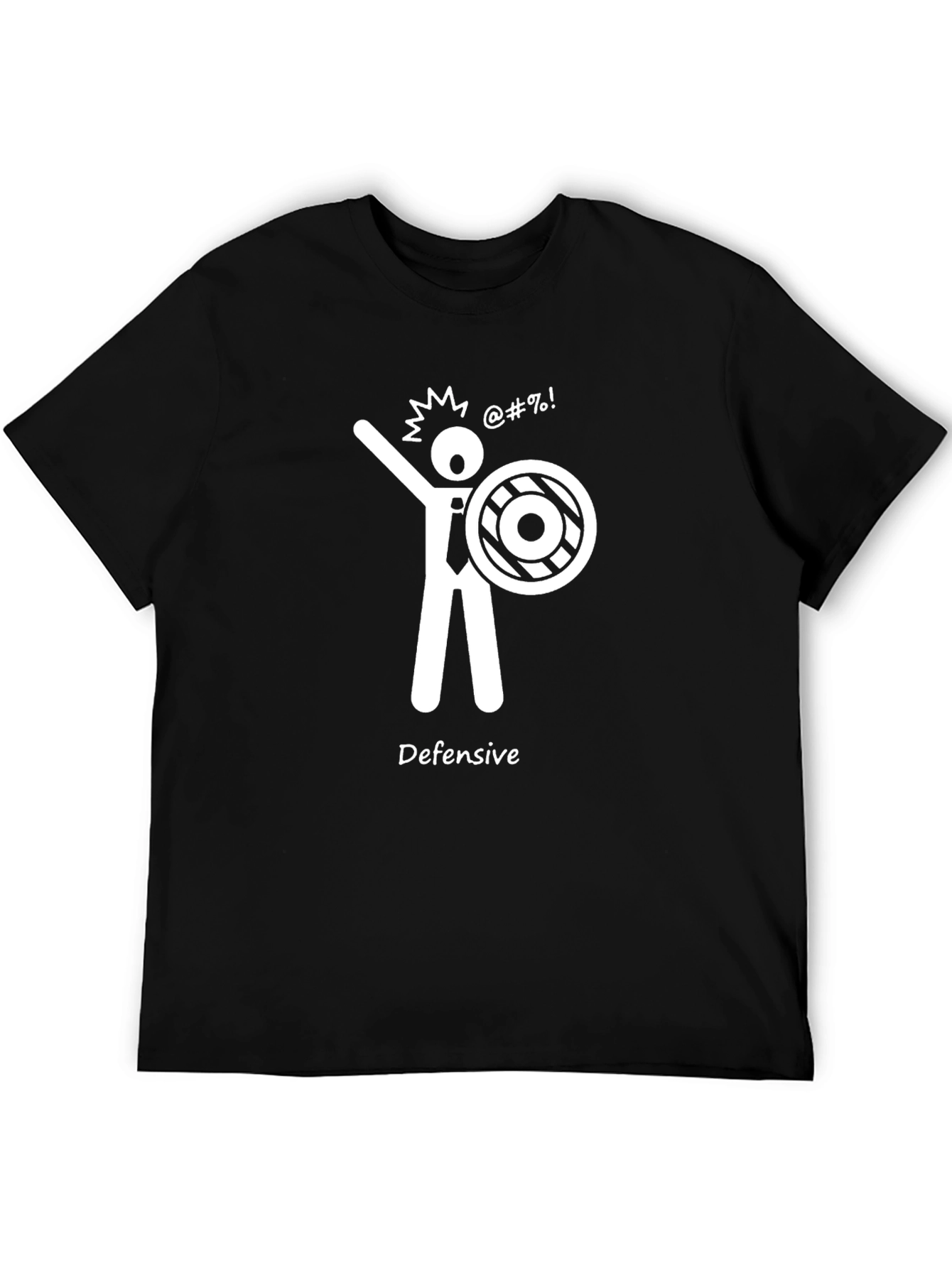 Defensive Stick Figure T-Shirt