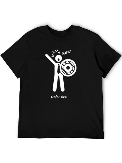 Defensive Stick Figure T-Shirt