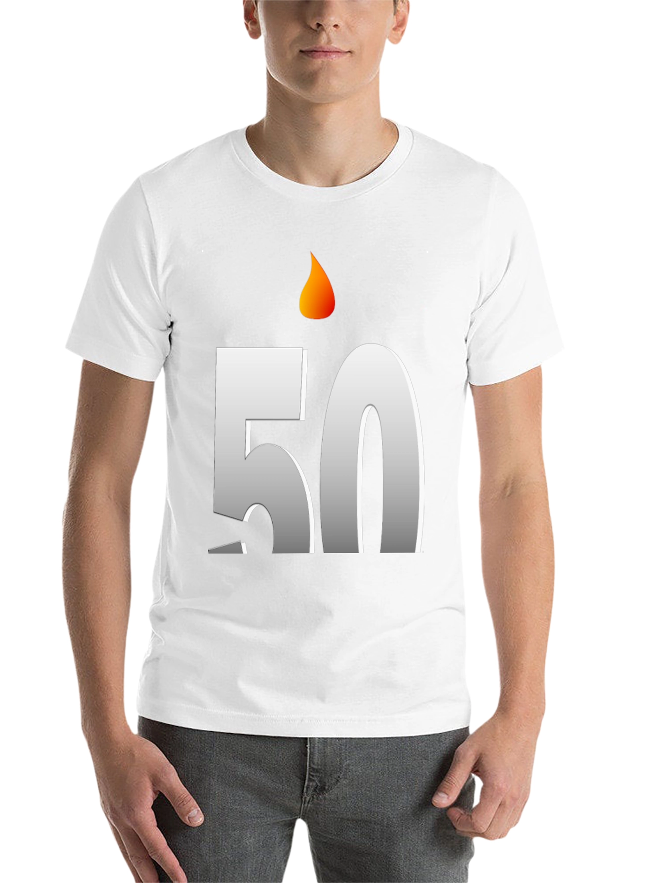 Birthday 50 Candle T-Shirt - Celebrate in Style!