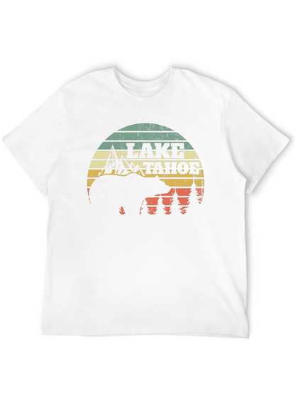 Lake Tahoe Bear Graphic Tee - Nature Inspired Design