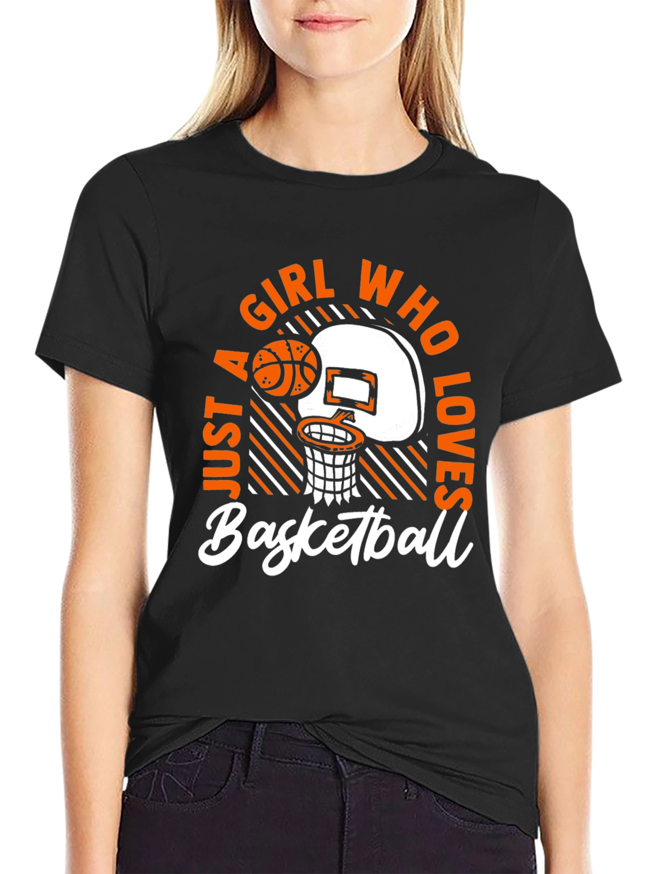Girl Who Loves Basketball T-Shirt