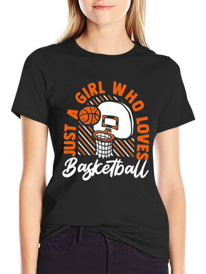 Girl Who Loves Basketball T-Shirt