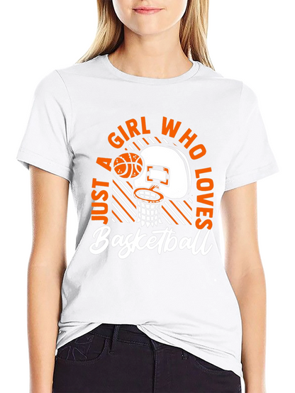Girl Who Loves Basketball T-Shirt