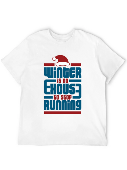 Winter Running Motivational T-Shirt
