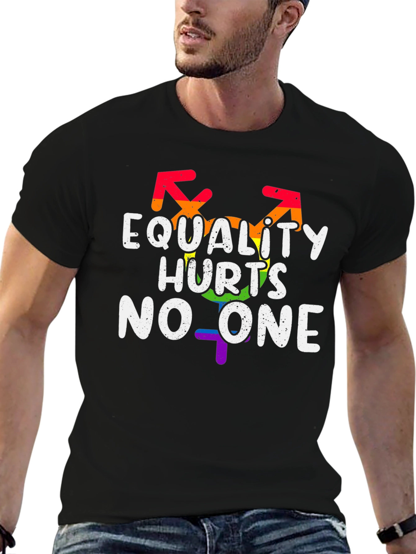 Equality Hurts No One LGBT Pride Graphic T-Shirt