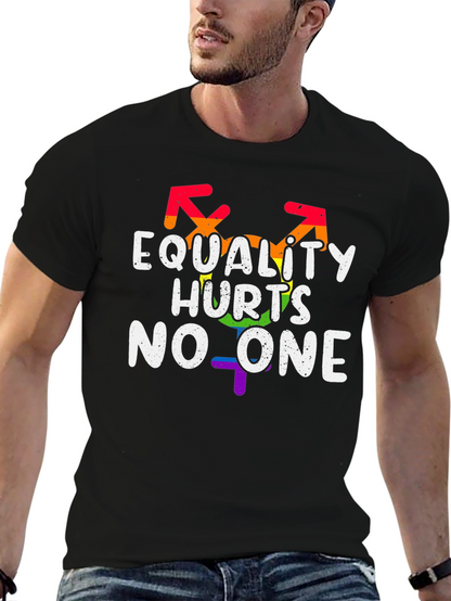 Equality Hurts No One LGBT Pride Graphic T-Shirt