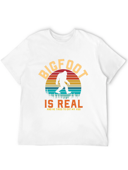 Bigfoot Is Real Funny Graphic Tee