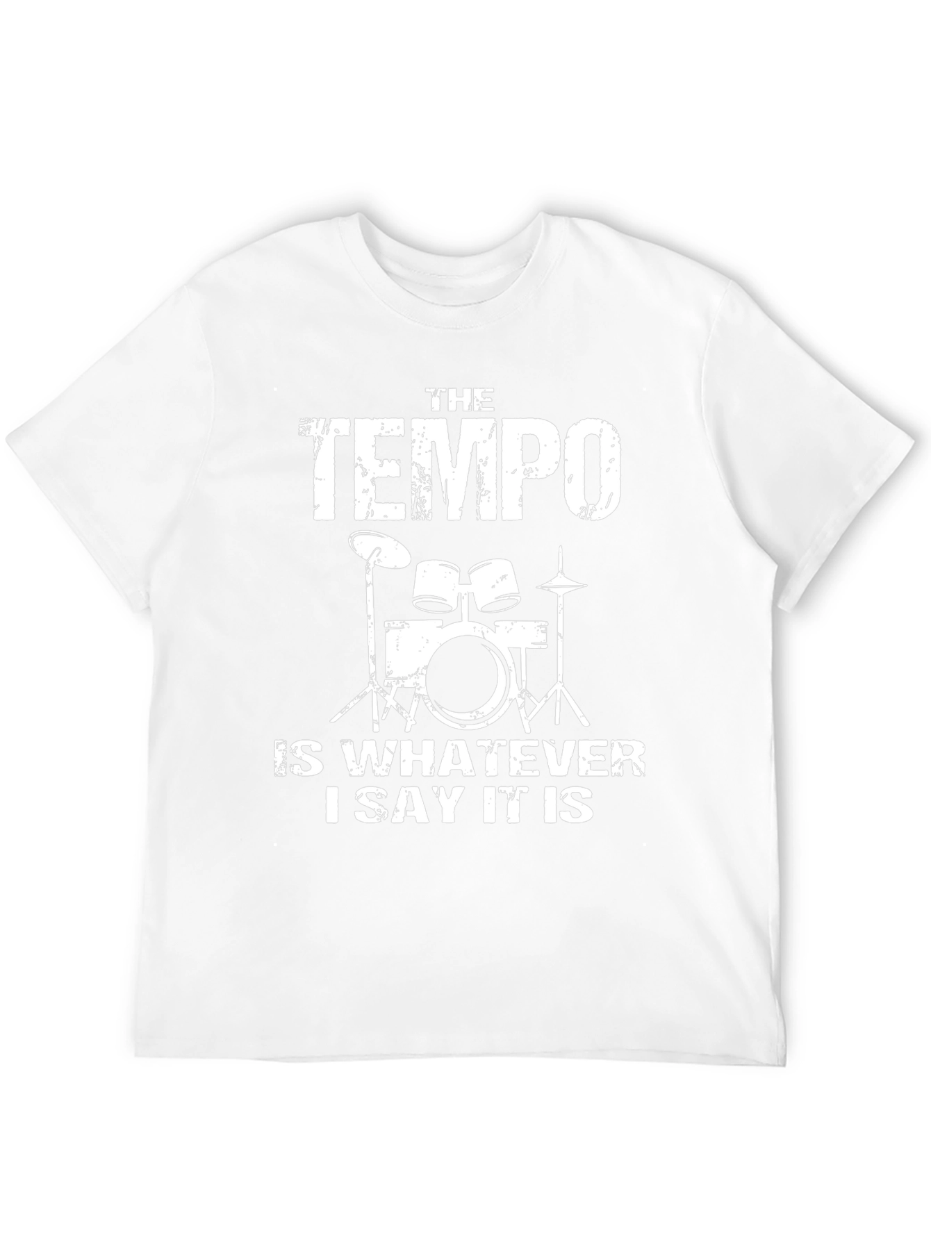 Tempo Drummer Black Cotton Graphic Tee