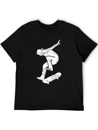 Skateboarder Graphic Black T-Shirt
