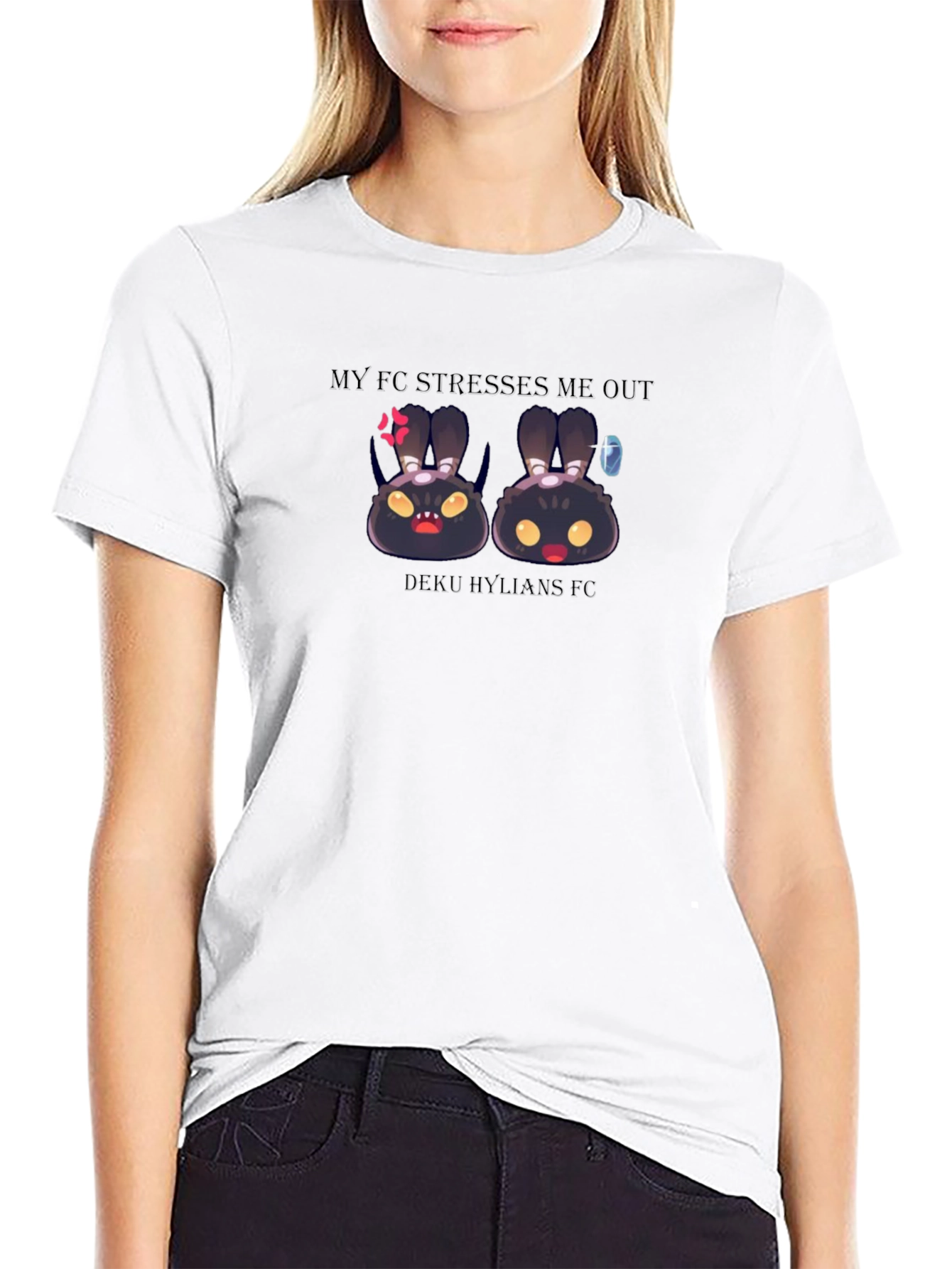 My FC Stresses Me Out Black Tee