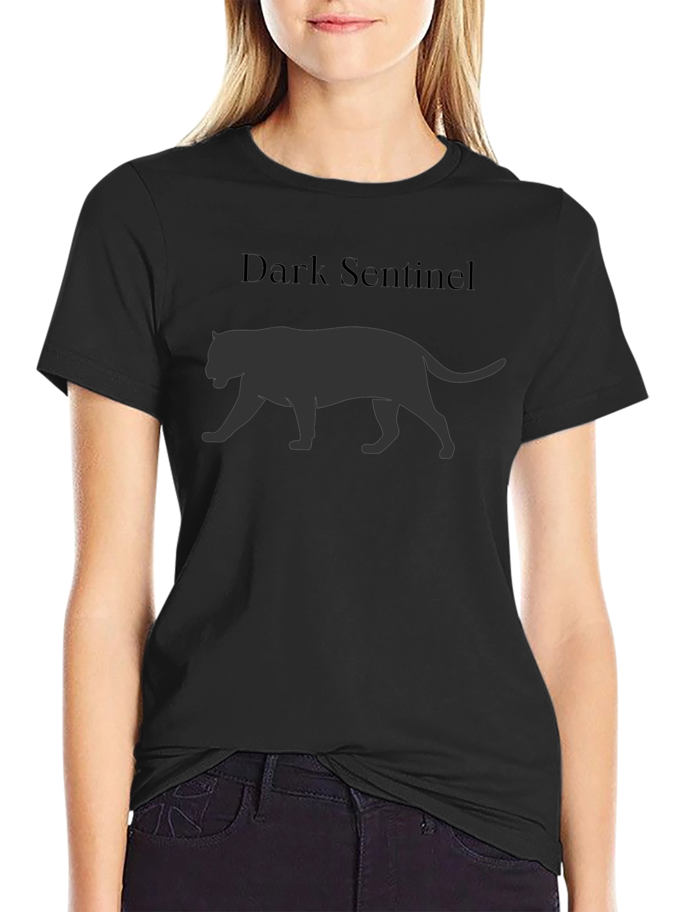 Dark Sentinel Panther Graphic T-Shirt