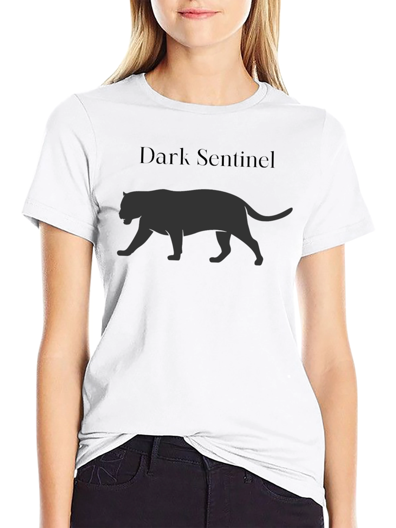 Dark Sentinel Panther Graphic T-Shirt
