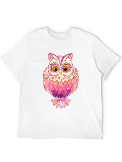 Owl Graphic T-Shirt - Mens Black Tee