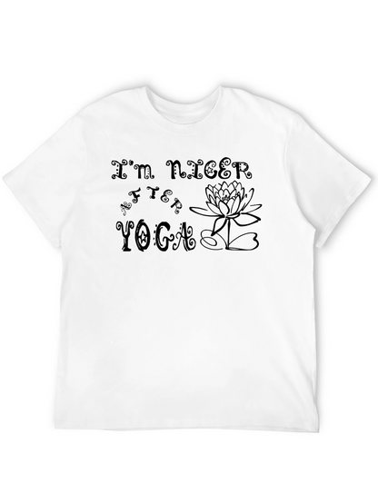 Im Nicer After Yoga Black Graphic T-Shirt