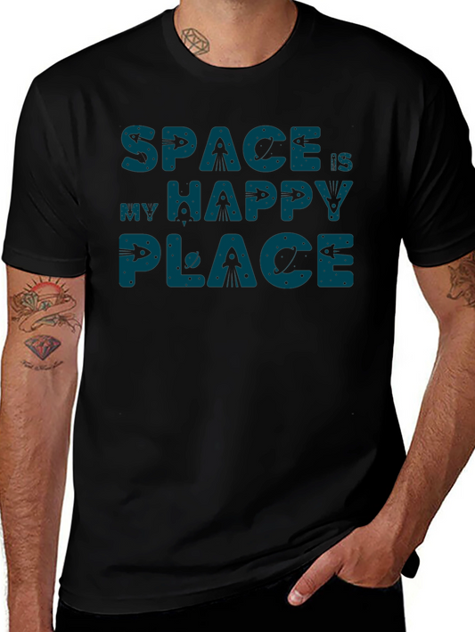 Space Is My Happy Place Graphic T-Shirt