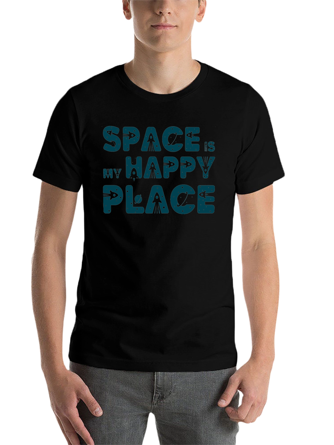 Space Is My Happy Place Graphic T-Shirt