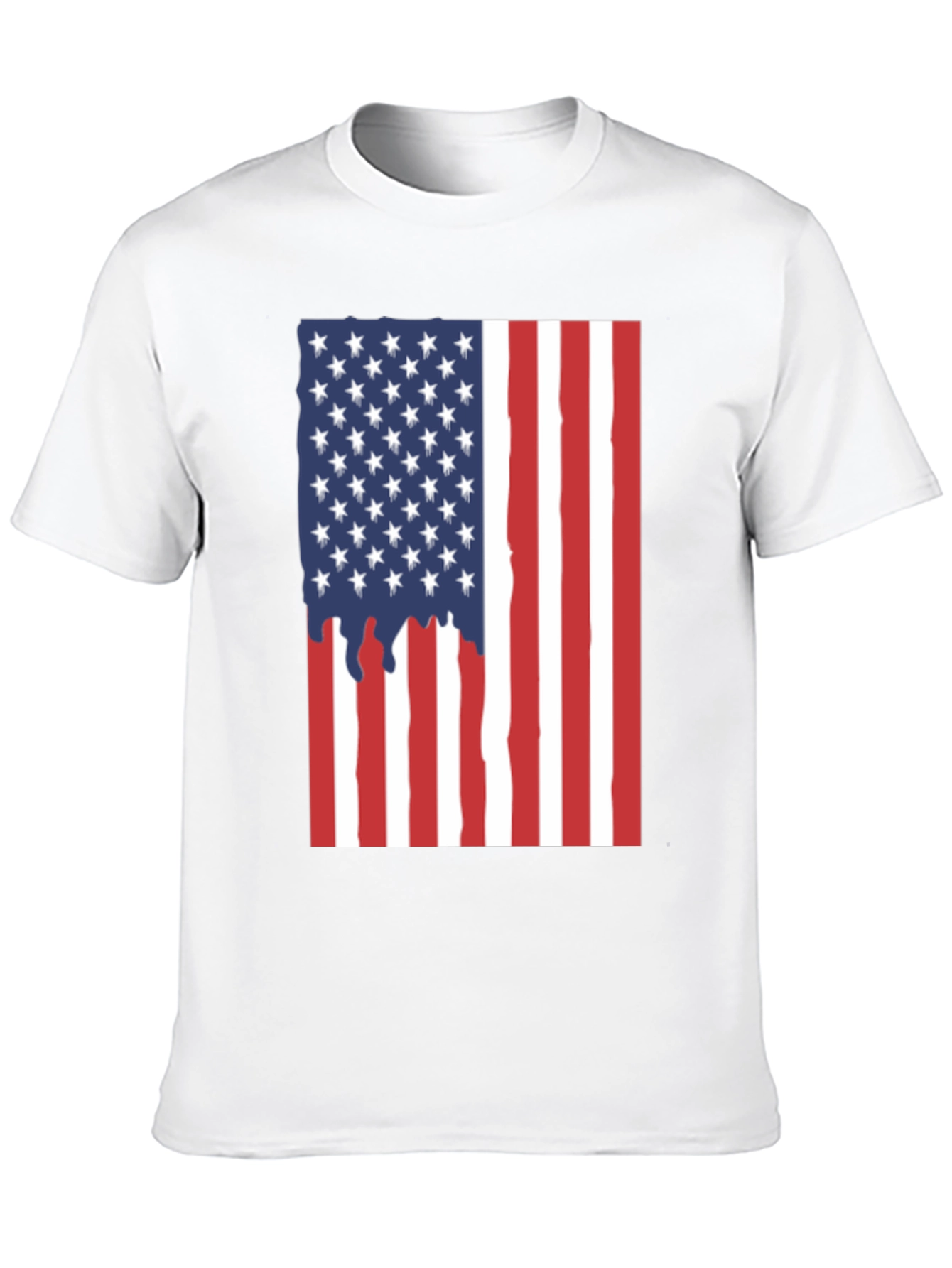 American Flag Dripping T-Shirt - Patriotic USA Pride Tee