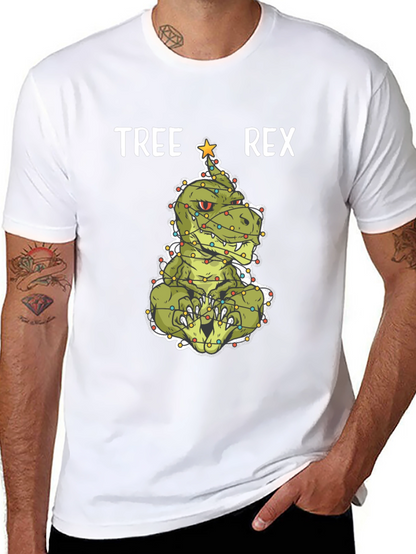 Tree Rex Christmas T-Shirt - Holiday Dinosaur Tee