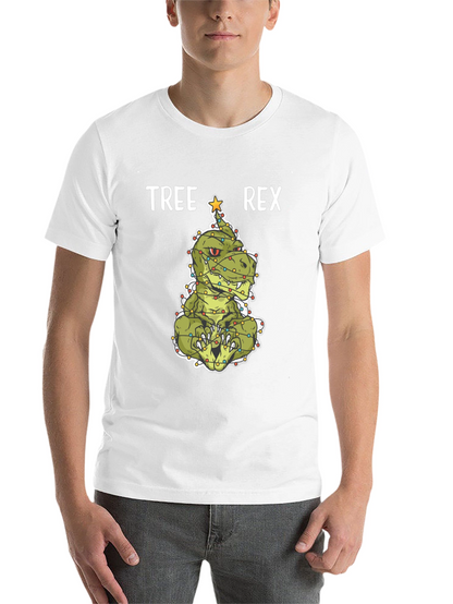 Tree Rex Christmas T-Shirt - Holiday Dinosaur Tee