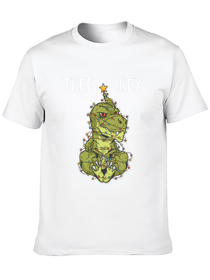 Tree Rex Christmas T-Shirt - Holiday Dinosaur Tee
