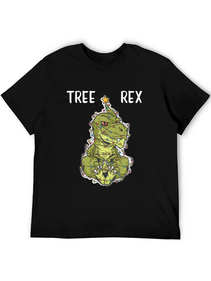 Tree Rex Christmas T-Shirt - Holiday Dinosaur Tee