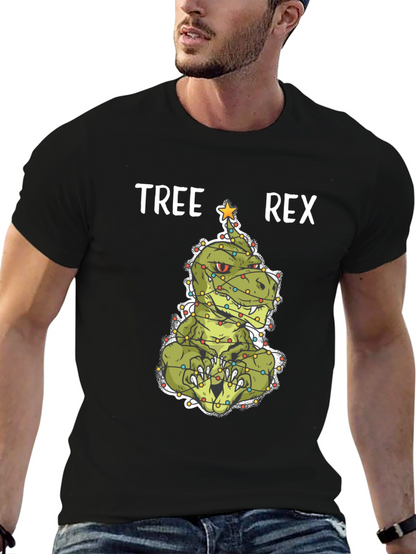 Tree Rex Christmas T-Shirt - Holiday Dinosaur Tee