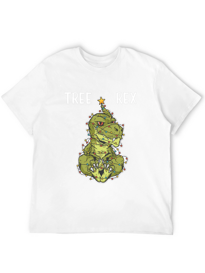Tree Rex Christmas T-Shirt - Holiday Dinosaur Tee