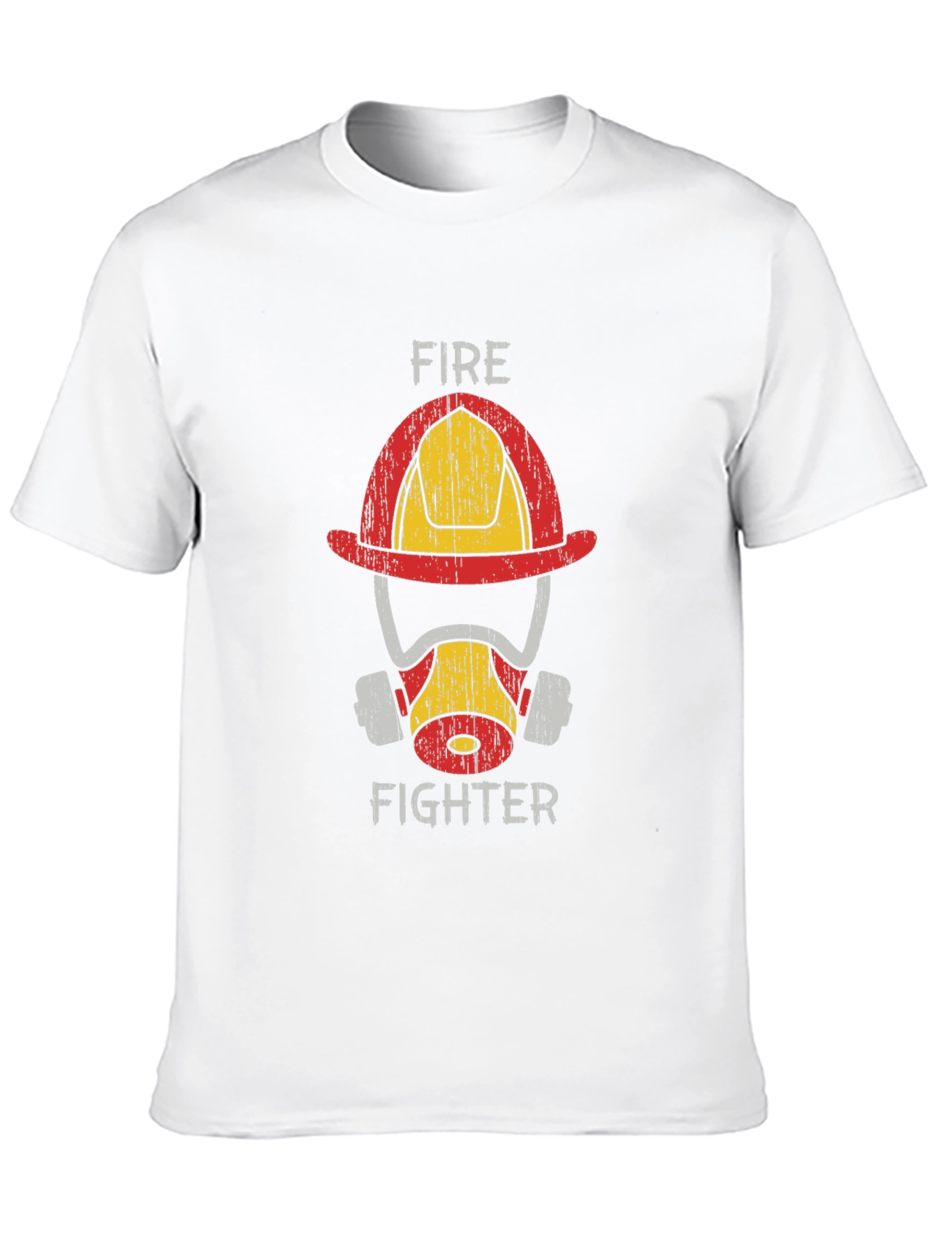 Firefighter Helmet Graphic Tee - Heroic Design
