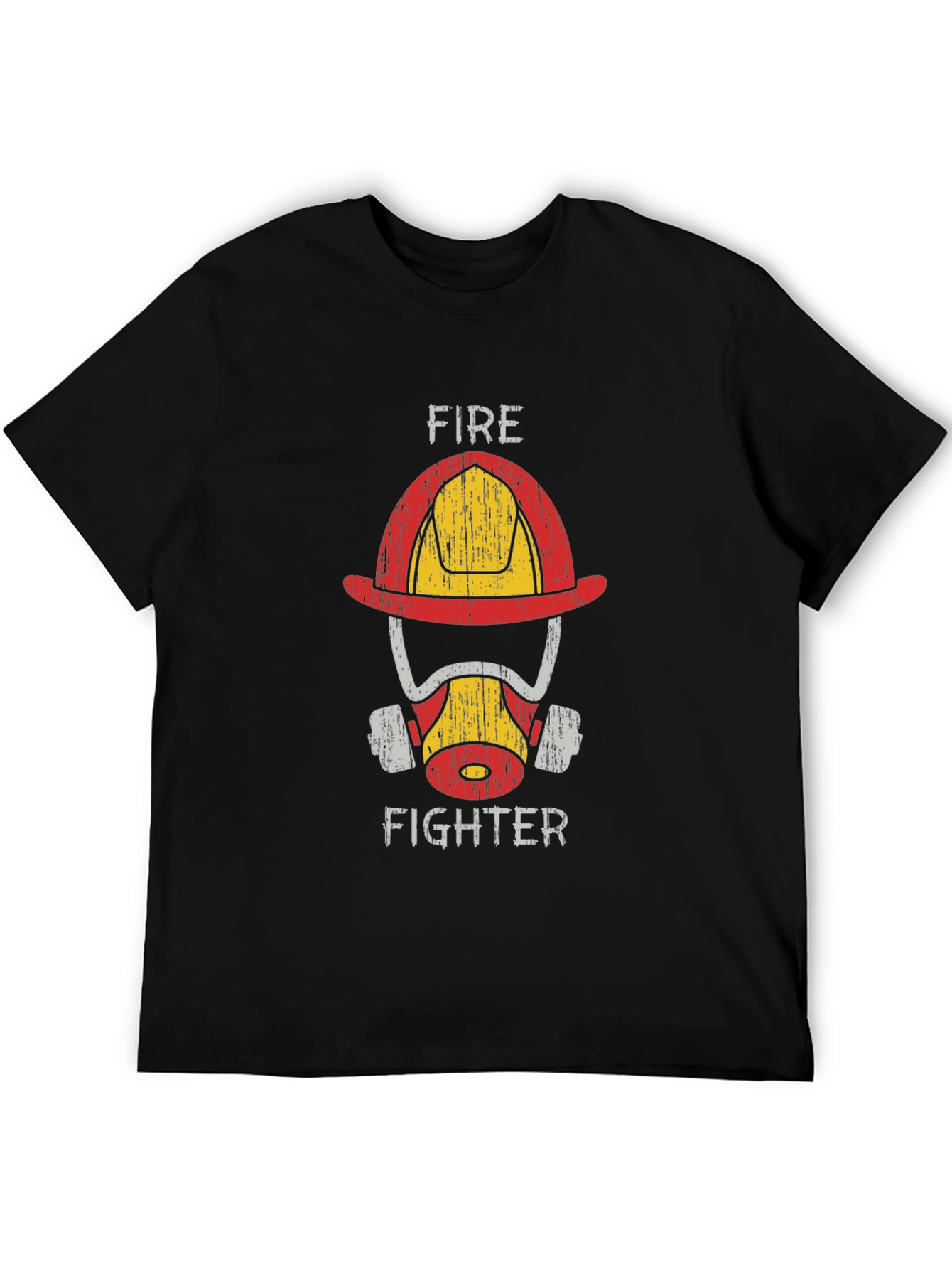 Firefighter Helmet Graphic Tee - Heroic Design