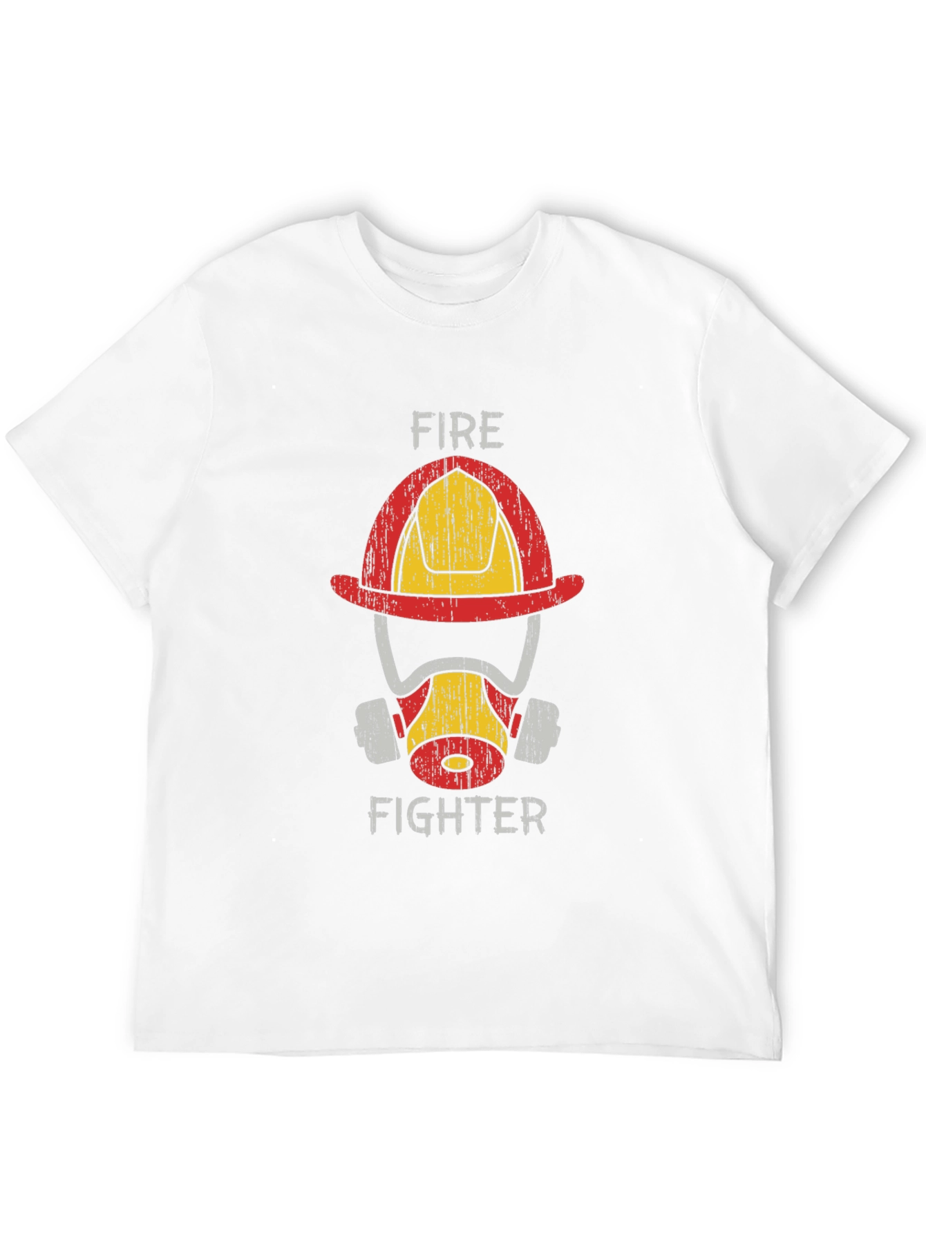 Firefighter Helmet Graphic Tee - Heroic Design