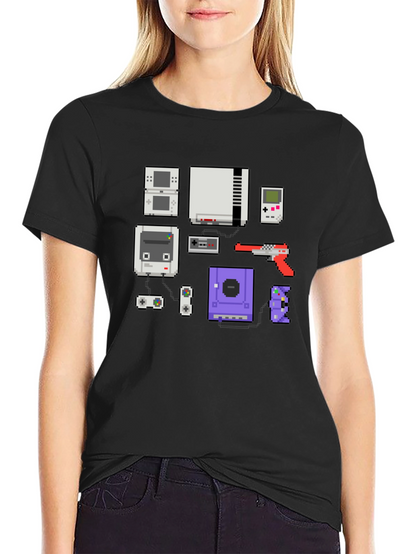 Retro Gamer T-Shirt - Pixel Console Design