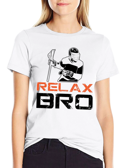 Relax Bro Lacrosse T-Shirt - Black