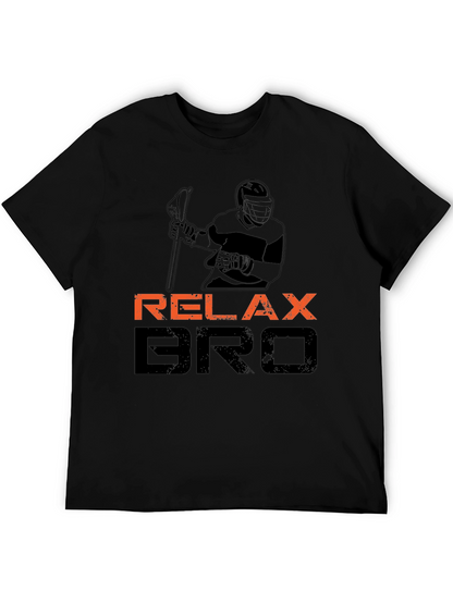 Relax Bro Lacrosse T-Shirt - Black