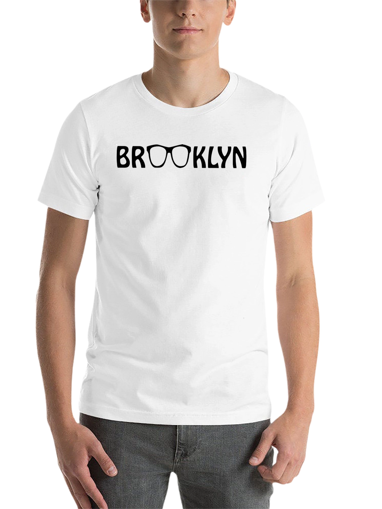 Brooklyn Glasses Graphic T-Shirt - Black