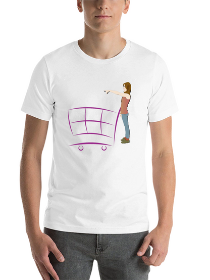Shopping Cart Graphic Tee - Unique Design!