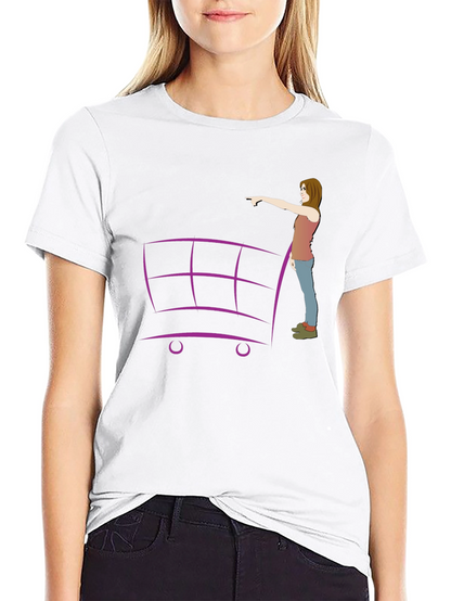 Shopping Cart Graphic Tee - Unique Design!