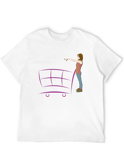 Shopping Cart Graphic Tee - Unique Design!