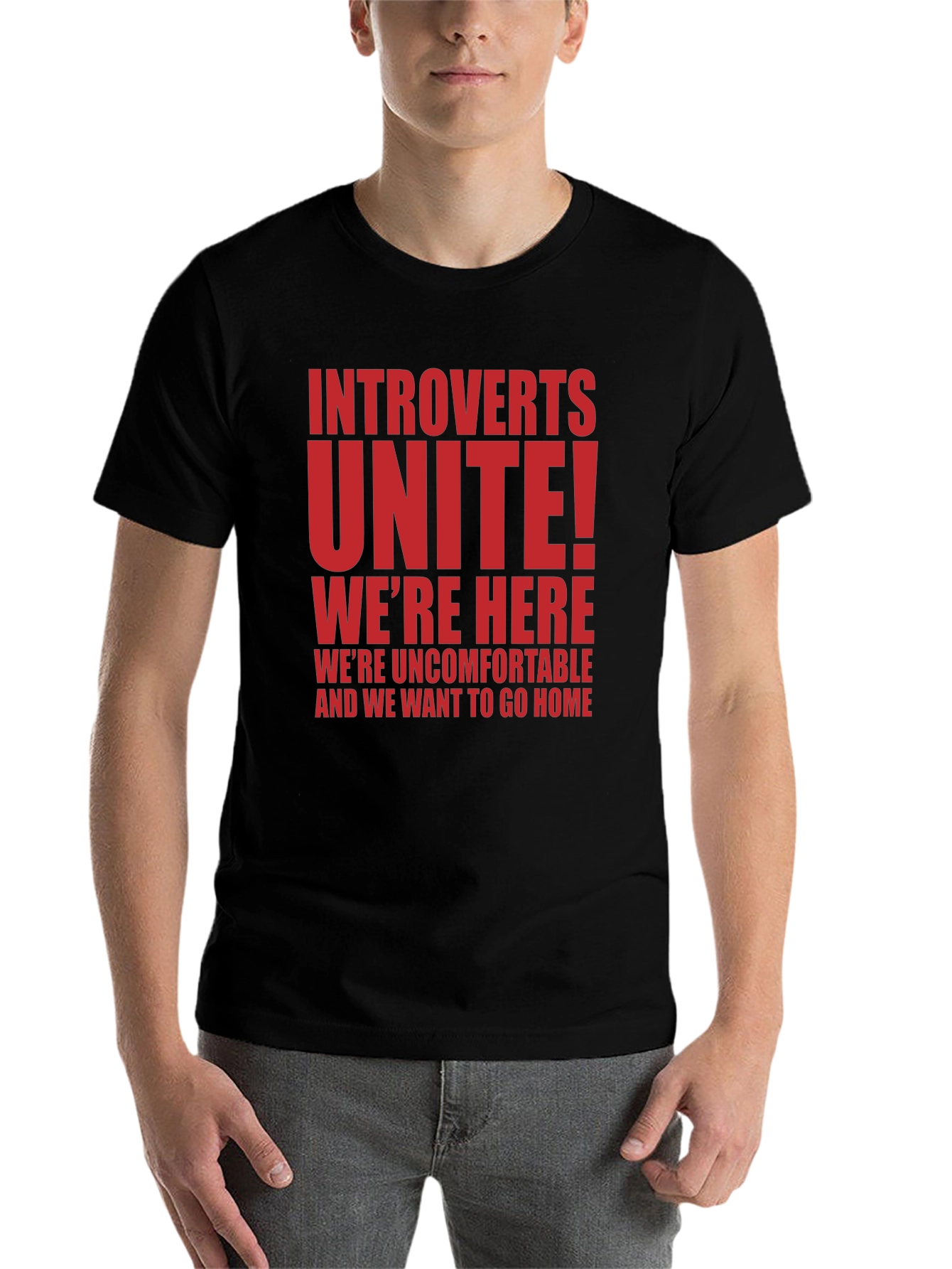 Introverts Unite T-Shirt - Funny Slogan Tee