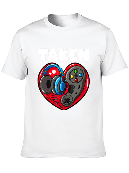 Taken Gamer Heart T-Shirt - Black