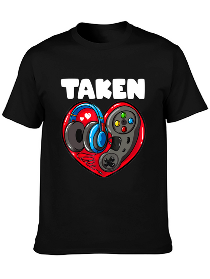 Taken Gamer Heart T-Shirt - Black